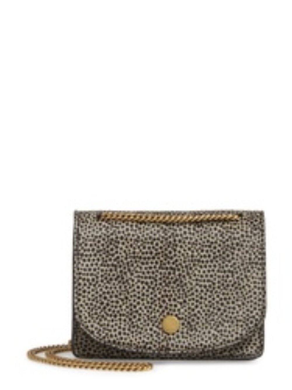 Madewell calf-hair and leather polka dot print bag
